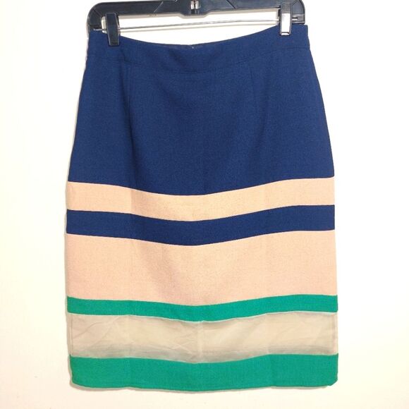 Anthropologie Harlyn Parfait Colorblock Knee-Length Pencil Skirt Size S NWT - Picture 8 of 12